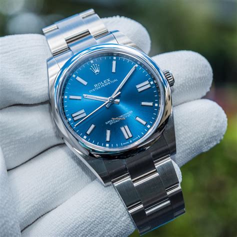 oyster perpetual 41 blau